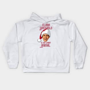 Clark Griswold is my spirit animal (Christmas red text) Kids Hoodie